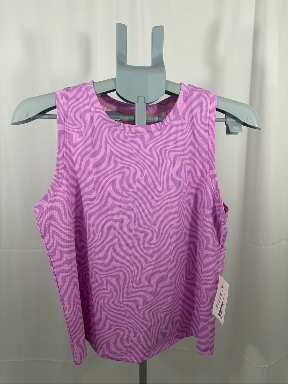 NWT Xersion Women's Size XL 18.5P Purple Workout Zebra-Print Sleeveless Tank Top